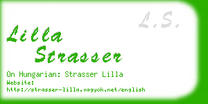 lilla strasser business card